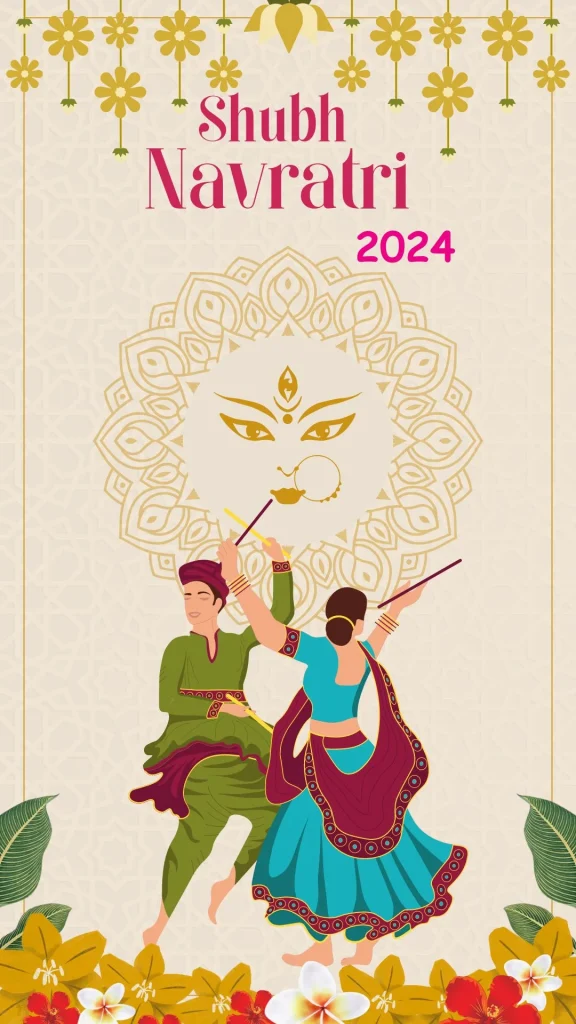 Happy Navratri 2024 Wishes, Quotes, Drawing Poster & Images